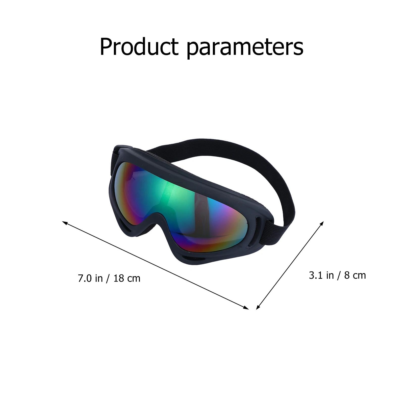 

1 Pair Ski Goggles Lightweight Windproof Sand Proof Outdoor Sports Eyewear For Cycling Hiking Motorcycle Riding