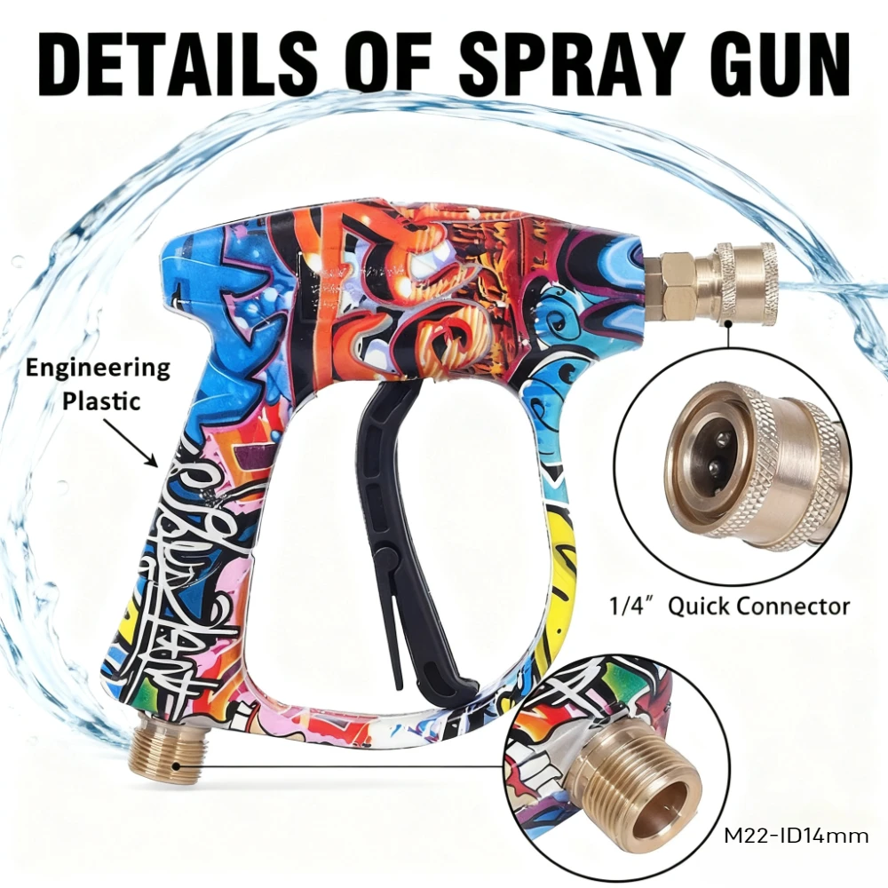 高圧洗浄機洗車水鉄砲5色ノズル扇形新塗装高圧水鉄砲