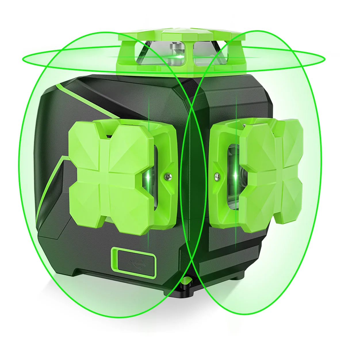 S03CG-L 360 Degree Laser Level Machine 3D Green Beam Rotating Horizontal&Vertical Cross Lines