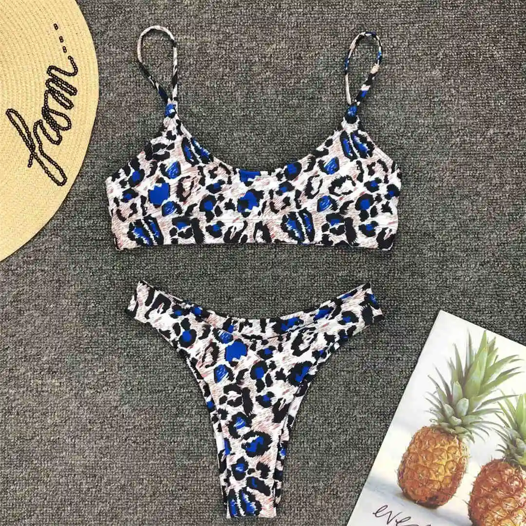 S - XL Sexy Leoparden-Bikini, Damen-Badebekleidung, zweiteiliger Bikini, brasilianischer Badeanzug, Badeanzug, Modell V871SW. – Detail 39