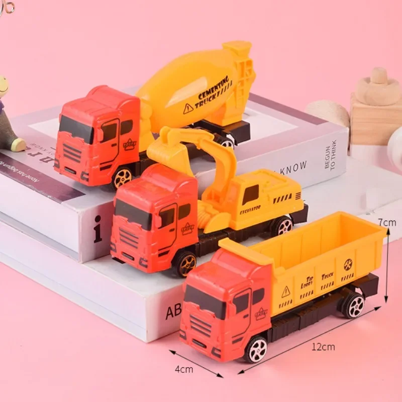 1 stücke Mini Trägheit zurückziehen Druckguss Engineering Auto Fahrzeug LKW Modell pädagogisches Spielzeug für Kinder Junge Geburtstags geschenk