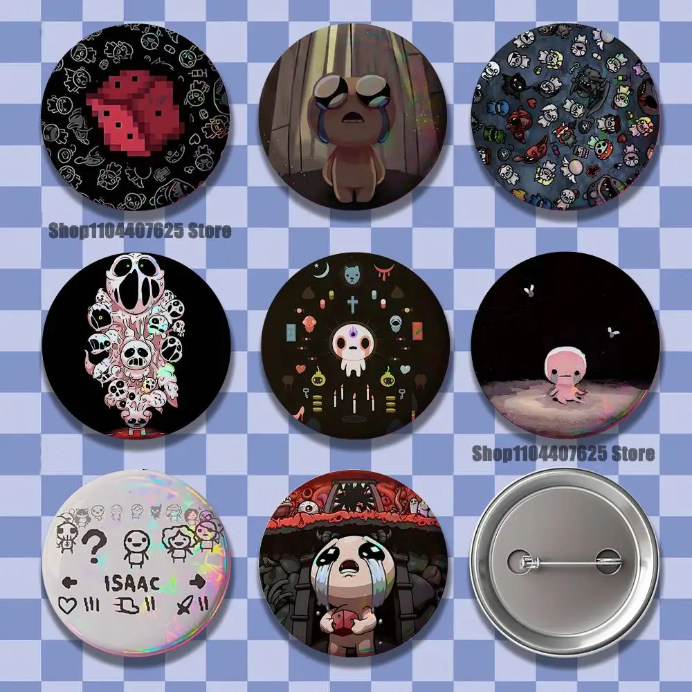 The Binding of Isaac Badges Button Round Creative Pin Brooch Badge Bag Decor Accessories Fans Collect Friends Gifts
