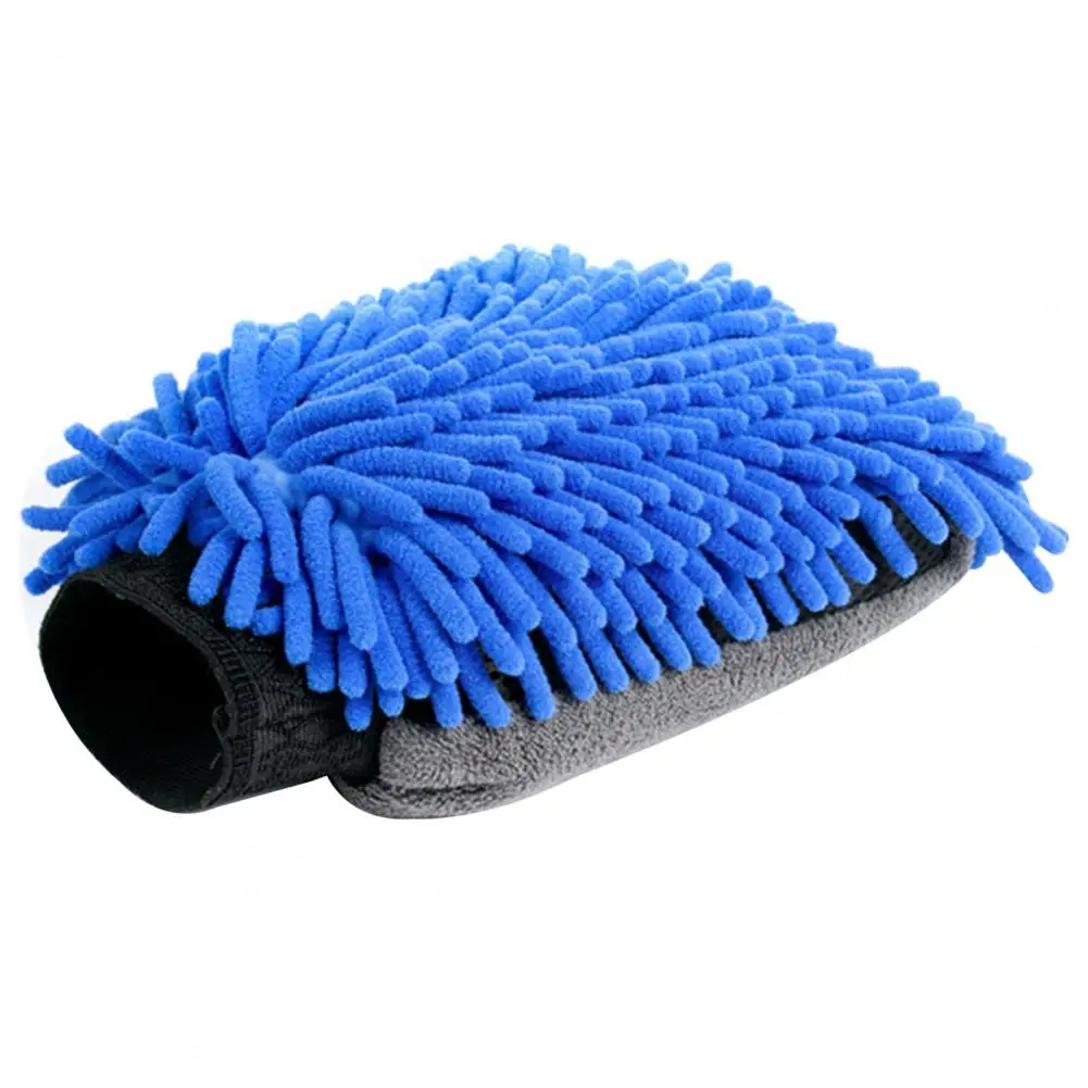 Coral Fleece Car Wash Glove Scratch-free Car Wash Glove Chenille Car Wash Glove Double-sided Stain-removal Tool with for Cars