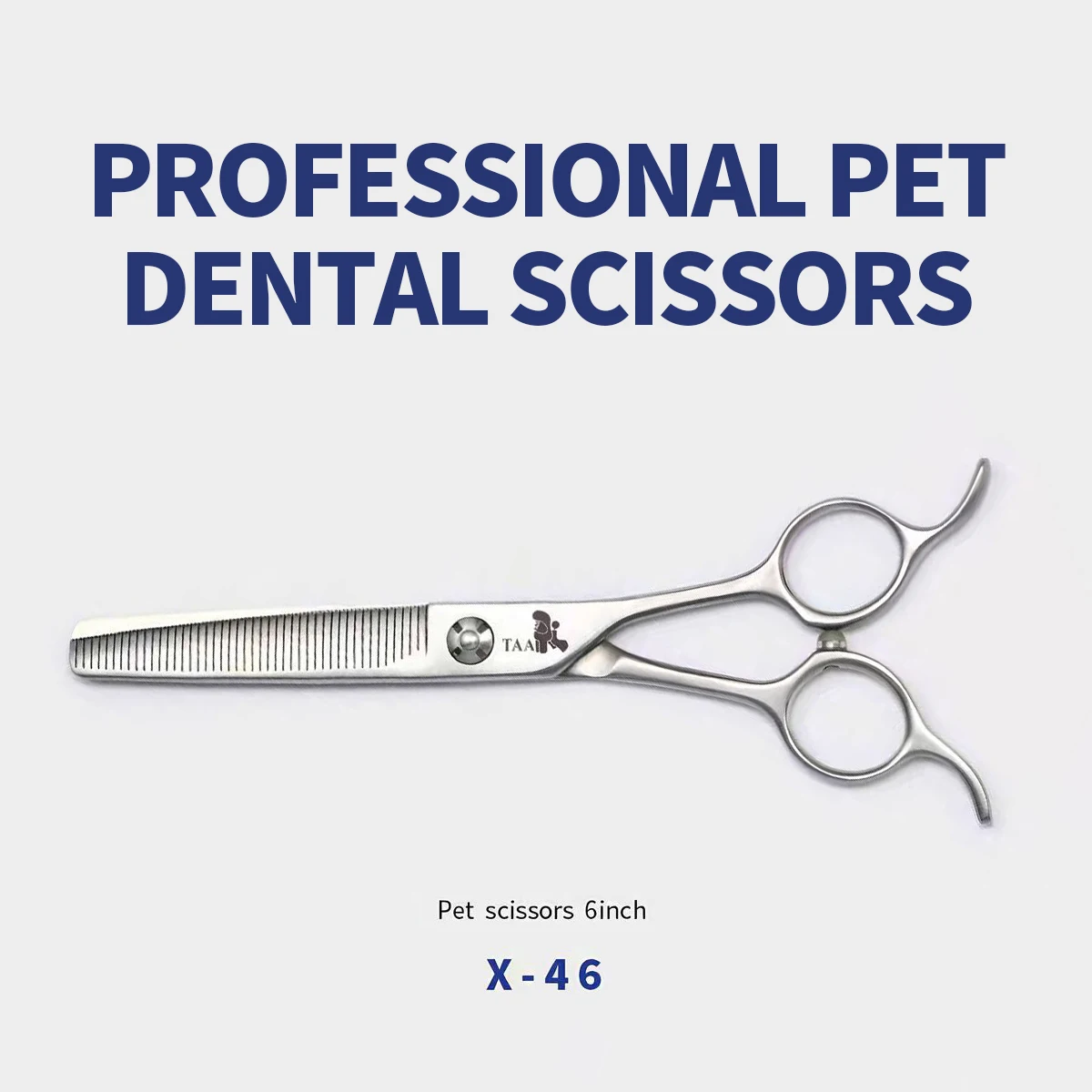 TAA 6 inch finishing tooth scissors pet beautician X46 pet store professional tooth scissors thin scissors