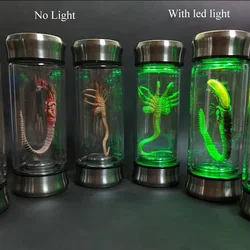 Alien Glow Jar Xenomorph Specimen Facehugger Embryo Glass Jar Movie Prop Replica Home Decor Desktop Crafts Sculpture Decoration