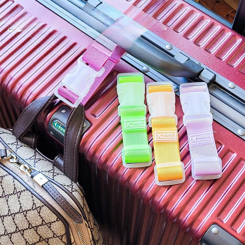 Luggage Hanger, Business Card Buckle, Adjustable Luggage Packaging Strap, Outdoor Portable Anti Loss Strap, Fixed Travel Box