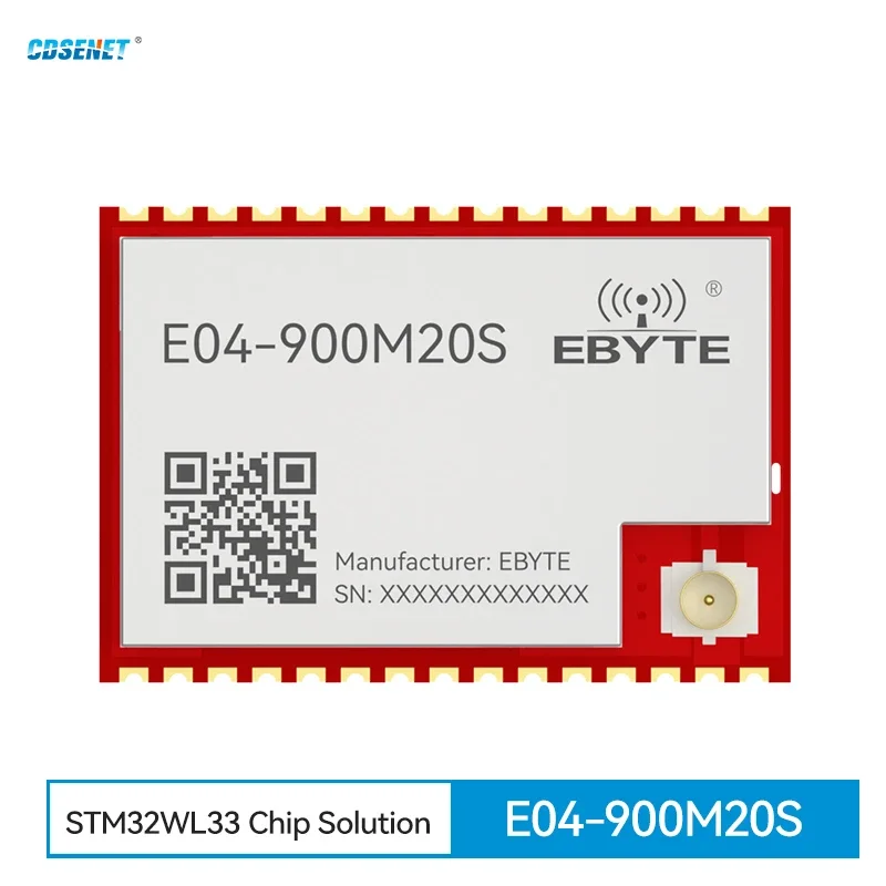 

868MHz 915MHz STM32WL33 Wireless SoC Module RF transceiver CDSENET E04-900M20S 20dbm 3.5KM W-MBUS Small Size Low Power