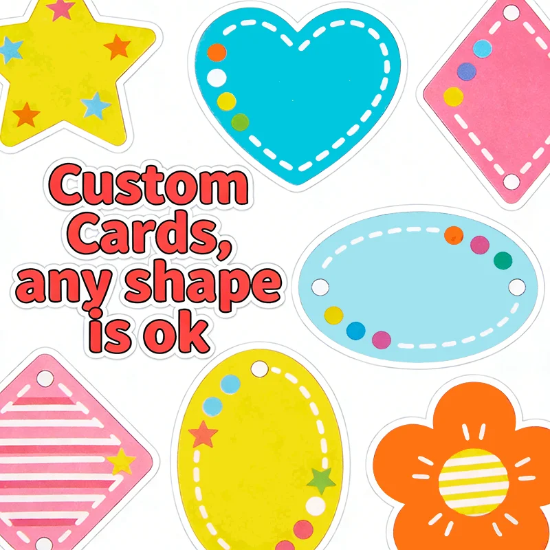 Custom Cards Special Shape Cards Complex Shape Cards Personalized Logo Packaging For Small Business Wedding invitation Postcards
