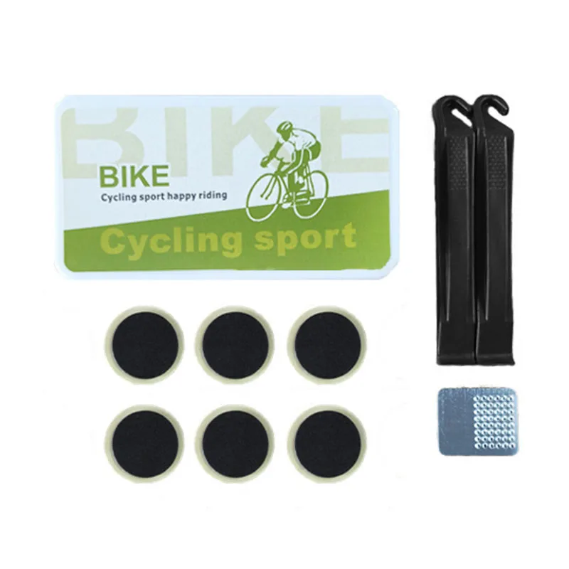 Fahrrad Flache Reifen Reparatur Kit Werkzeug Set 48 stücke Tragbare Gummi Fetal Reparatur Werkzeuge fahrrad Innenrohr Punktion Patch Reparatur werkzeuge