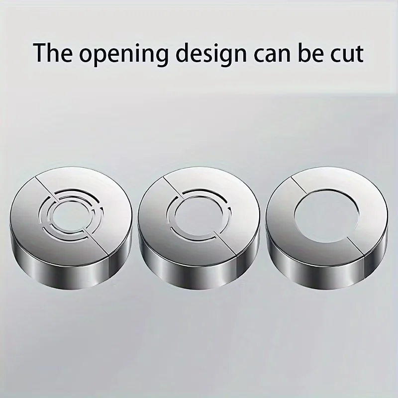 2 Pcs Split Decorative Covers, Height‑Adjustable Concealing Covers for Angle Valves, Faucets, Heating Pipes, Water Heaters