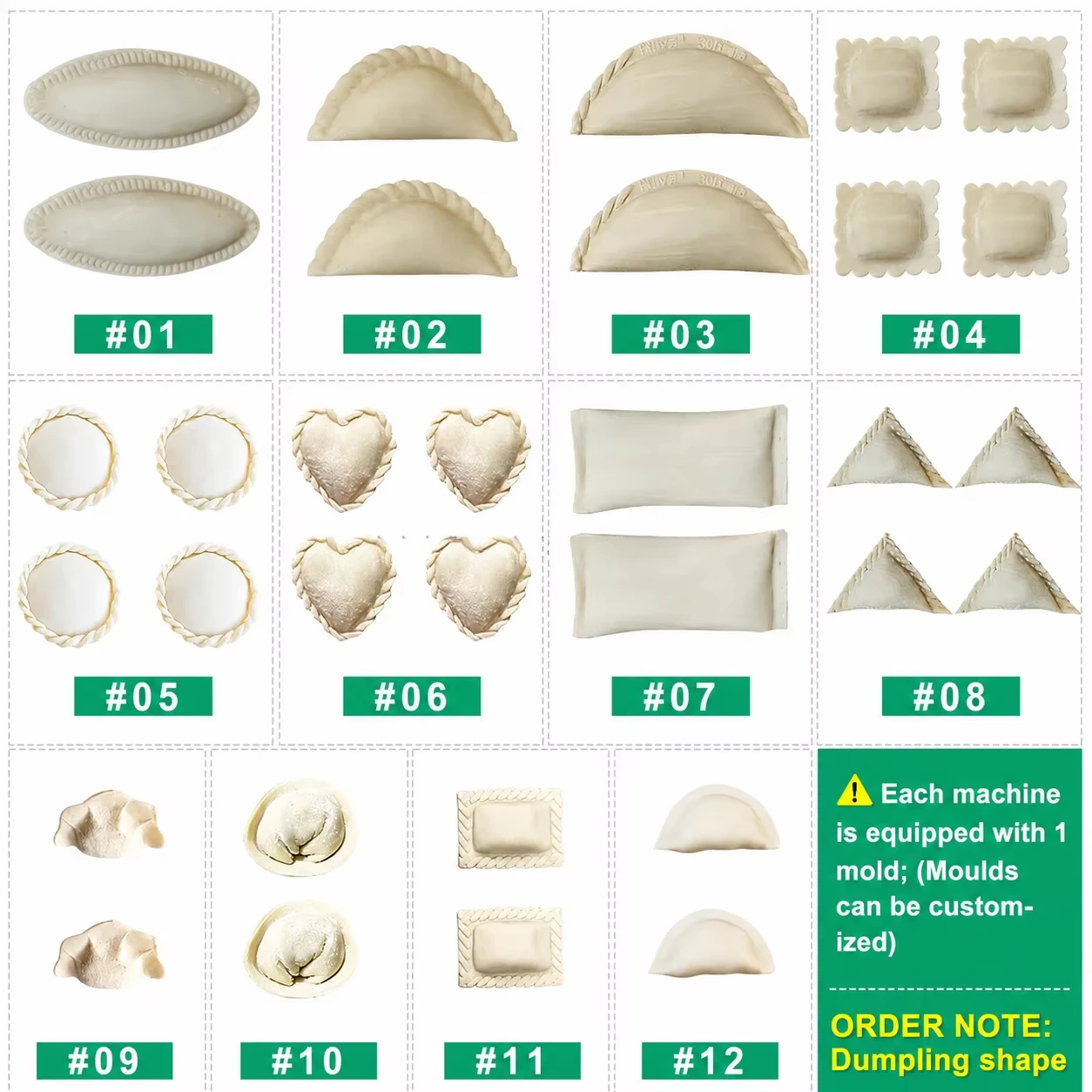 Good Quality High Capacity Food Grade 304 Stainless Steel Automatic Motor Shaomai Wonton Gyoza Dumpling Empanada Making Machine