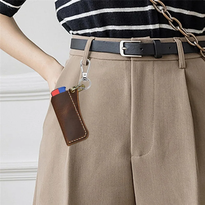 

【24 часа распродажа】Кобура с рукавом, держатель зажигания, кожаный рукав зажигалки, аксессуары для зажигания, брелок для ключей