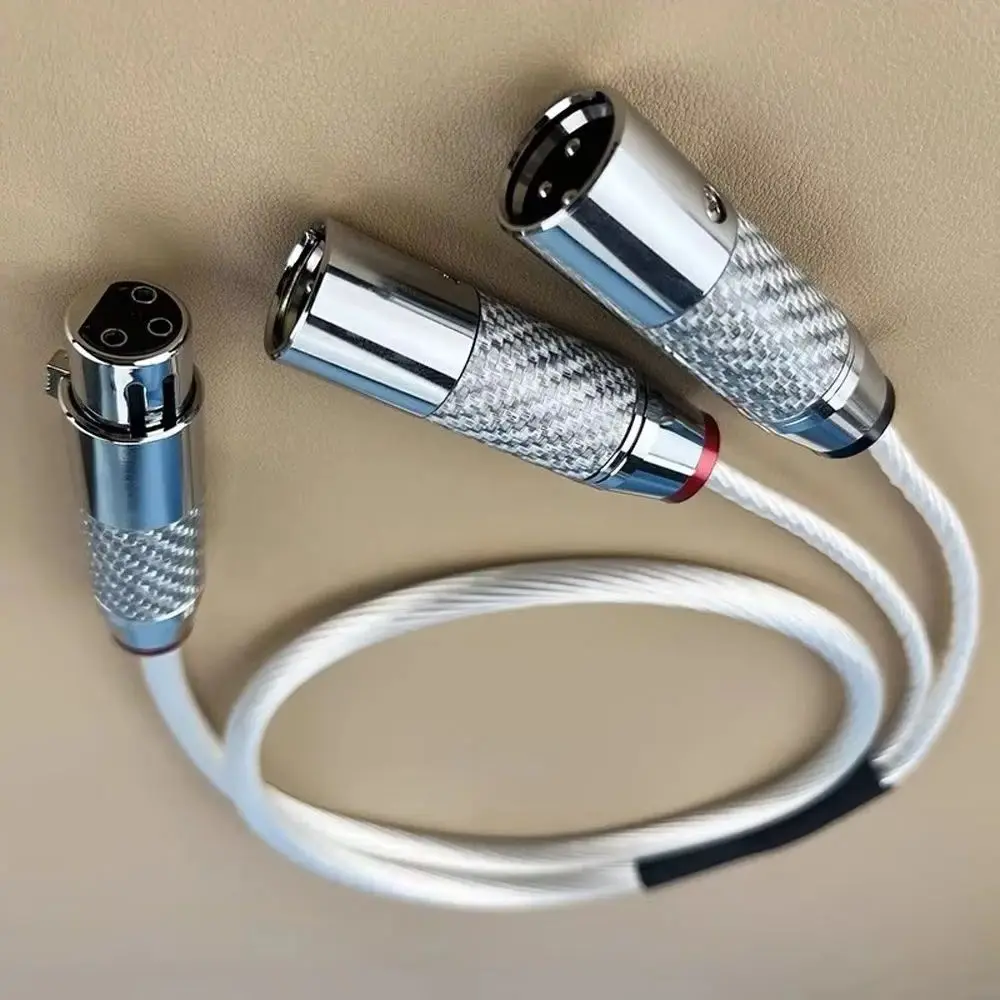 مرحبا نهاية 1 XLR إلى 2 XLR كابل محول 3PIN XLR كابل متوازن نقطة واحدة اثنين كابل الصوت المتوازن