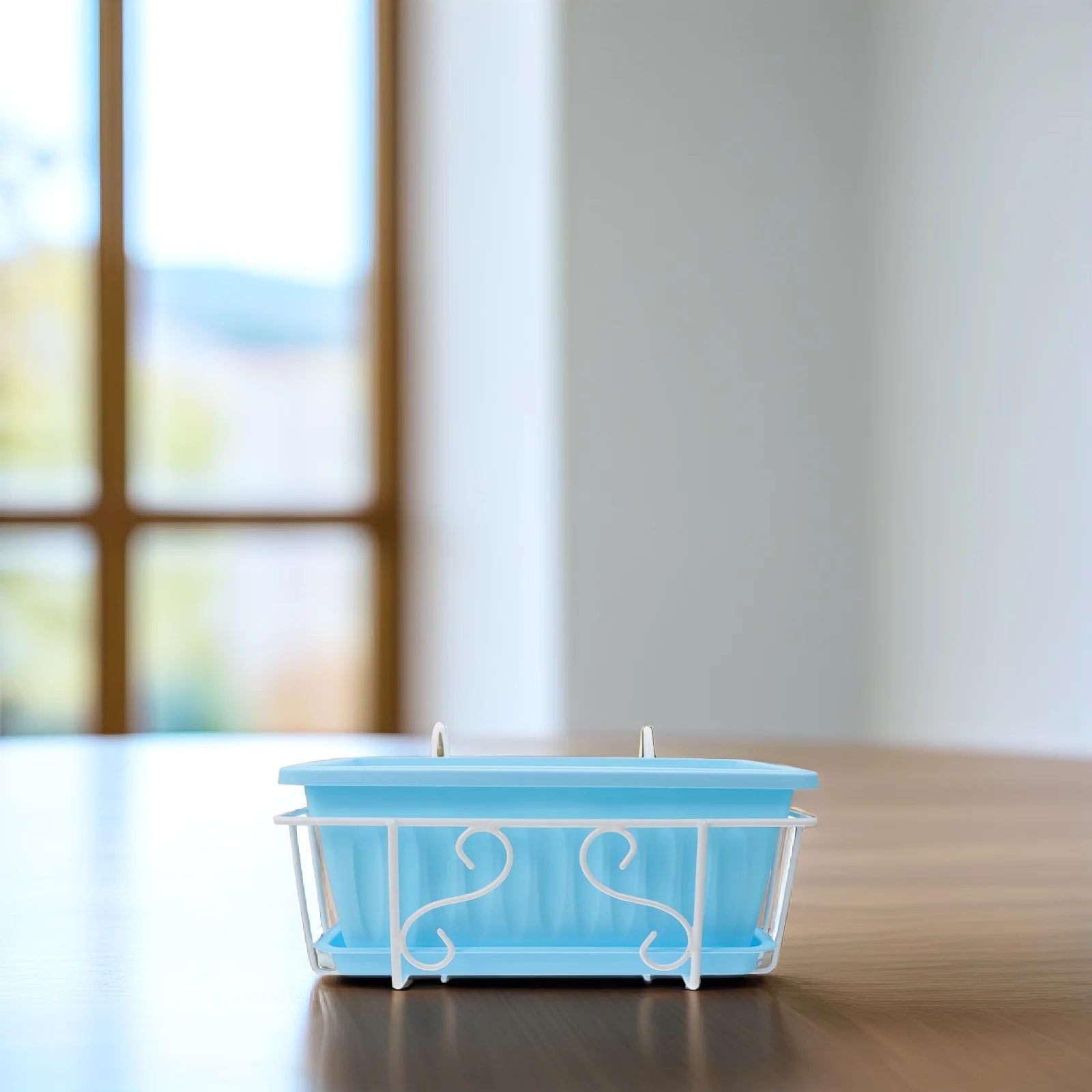 

1 set Large Rectangular Flower Pot Windowsill Herb Planter Durable Plastic Planter Box for Balcony Garden Vegetable Herb Growing
