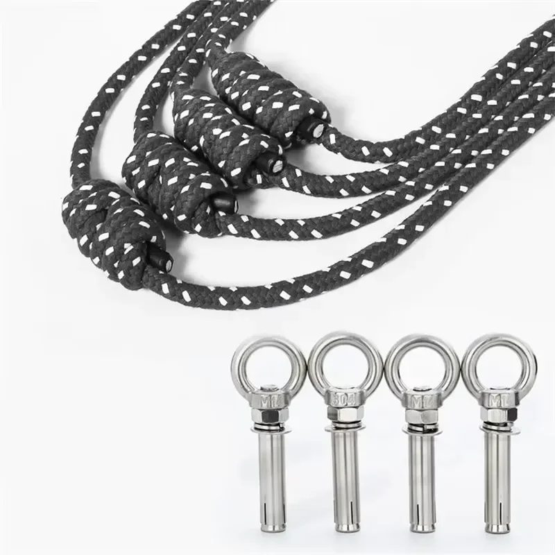 Wholesale Iyengar Yoga Wall Rope Mount Kit Antigravity Inversion Accessorial Tool Wall Ropes Yoga