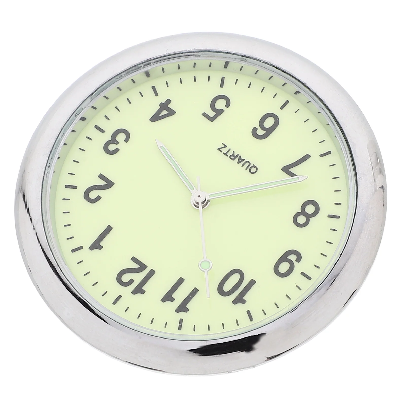 

Car Quartz Clock Silver Automotive Dash Clocks Easy Stick Installation Accurate Time Display Cars Homes Compact Size Small Round