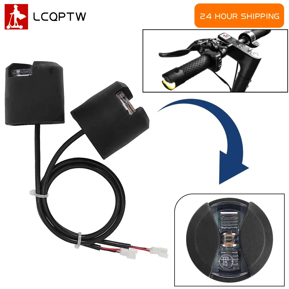 Kit Monorim ML01, Manillar de 22 mm, Luces Intermitentes Izquierda y Derecha para Xiaomi M365 Pro, Pro 2, 1S, para Scooter Ninebot Max G30