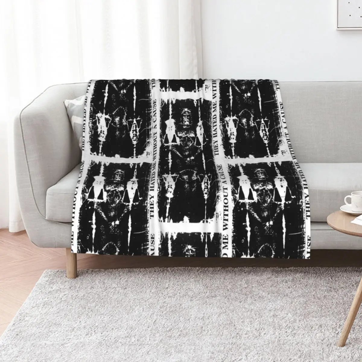 

Jesus Shroud of Turin Throw Blanket For Sofa Thin Soft Plaid Soft Plush Plaid Hairys Blankets