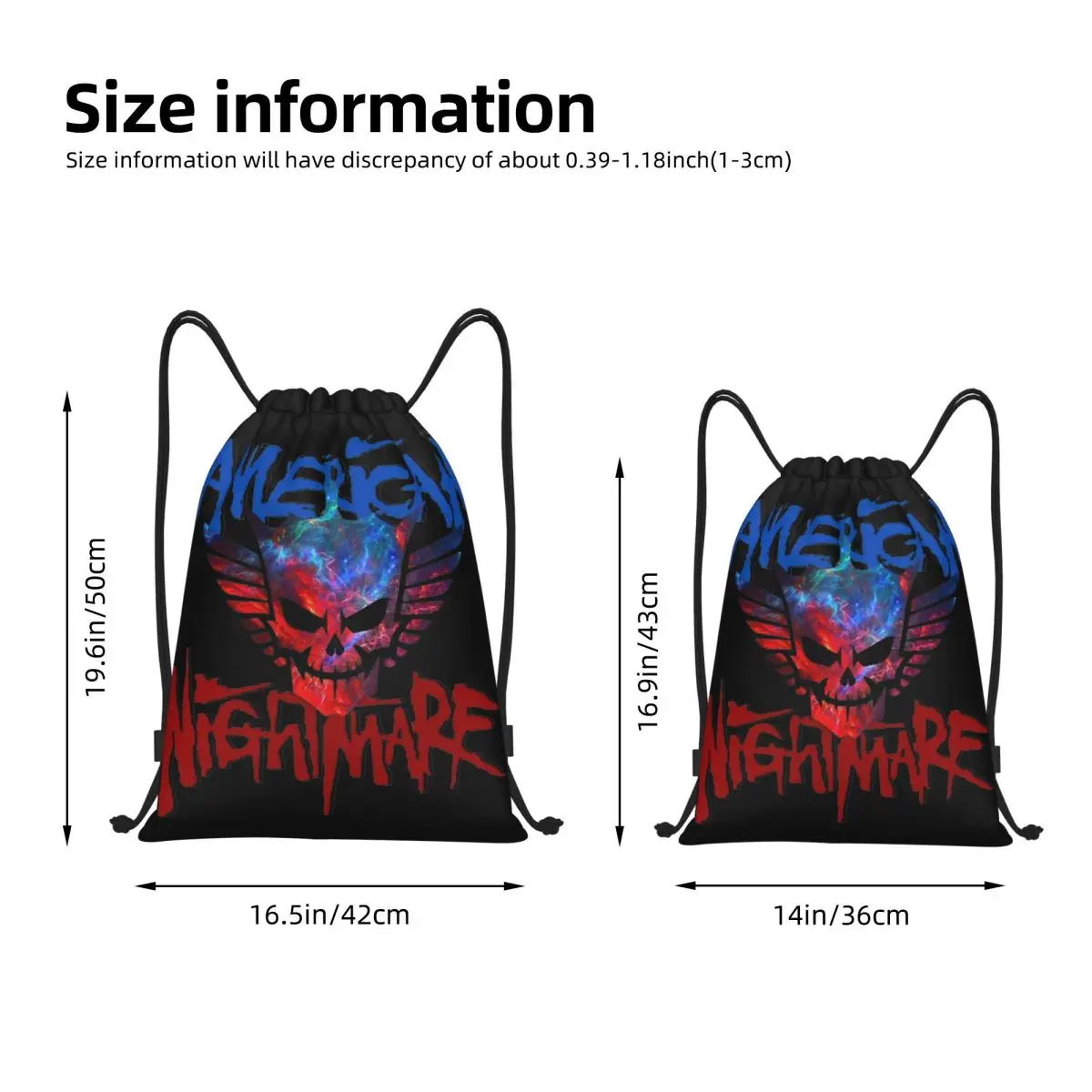 In The Ring Cody Rhodes Drawstring Bags Sports Backpack Gym Sackpack American Nightmare String Bags for Yoga