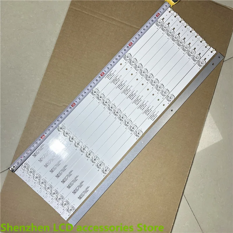 

FOR Microwhale 55D3UA light strip GC55D05-ZC23AG-11 backlight 10 pieces 5 light concave lens tube 5LED 3V 535MM 100%NEW