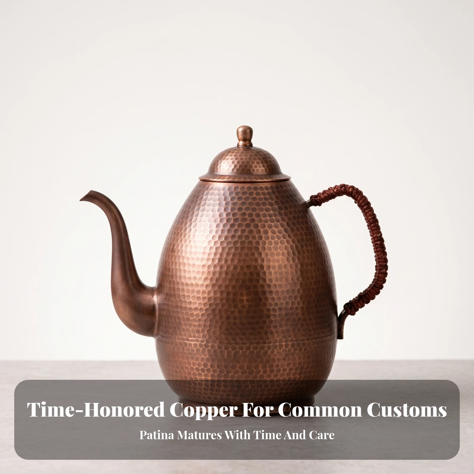 Copper Tea Kettle Hammered Copper Kettle Kitchenware Vintage Fast Boiling for Collectors