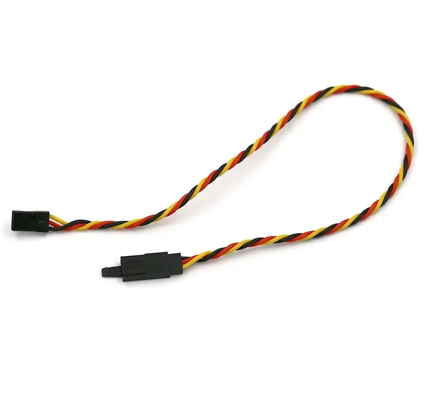 Amass 10pcs Jr Extension Cord with Anti-loose Snap, 22awg Stranded Wire, 15/30/45/60/90cm