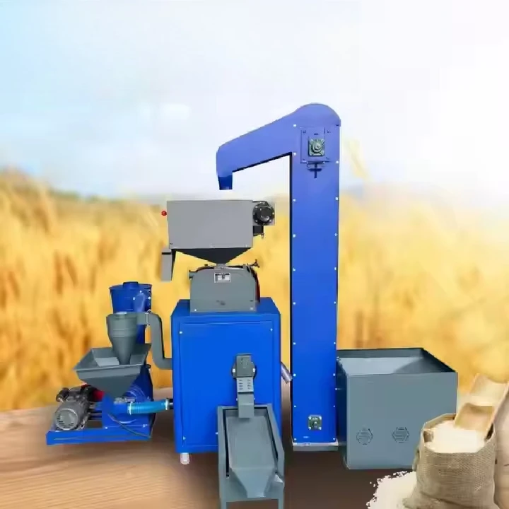 Rice Husking and Milling Combined Rice Machine  Engine Rice Milling Machine for Commercial