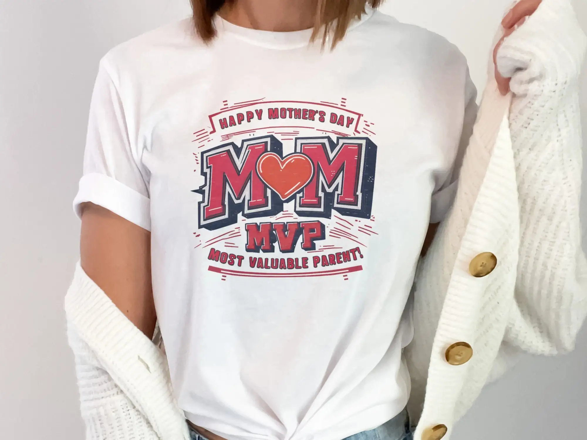 Happy Mother'S Day Mvp T Shirt Most Valuable Parent Mom For Special Apparel