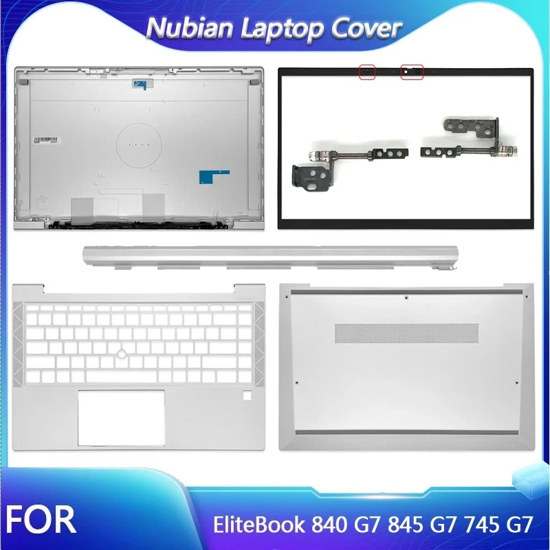 

НОВИНКА для HP EliteBook 840 G7 845 G7 745 G7 задняя крышка ЖК-дисплея, передняя панель, упор для рук, верхняя часть корпуса/нижняя нижняя крышка корпуса, серебристая