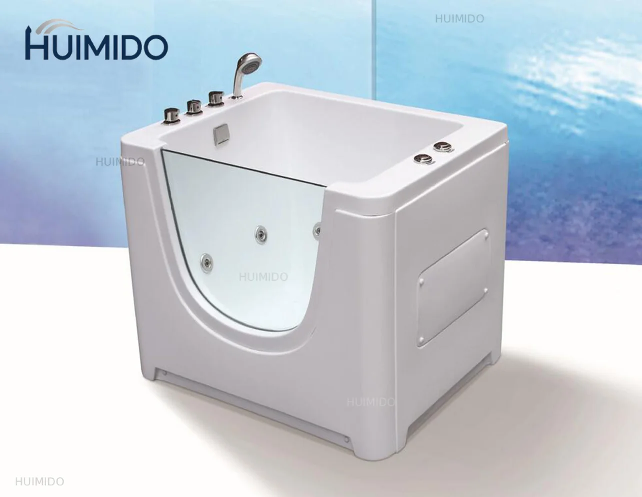 1100X850X840mm Infant Baby Portable Spa Acrylic Hydromassage Chromotherapy Whirlpool Kids Children Bathtub RS022B