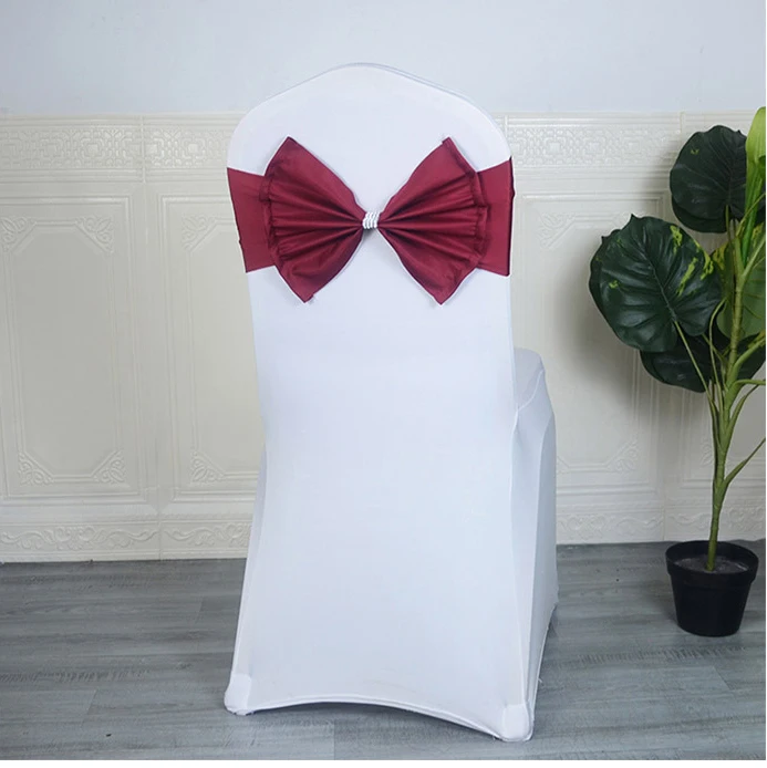 Bandas Borboleta Spandex, Cadeira Sashes, Laço, Adequado para Casamento, Festa de Aniversário, Recepção, Banquete, Decorações de Eventos, 10 pcs, 50 pcs, 100 pcs