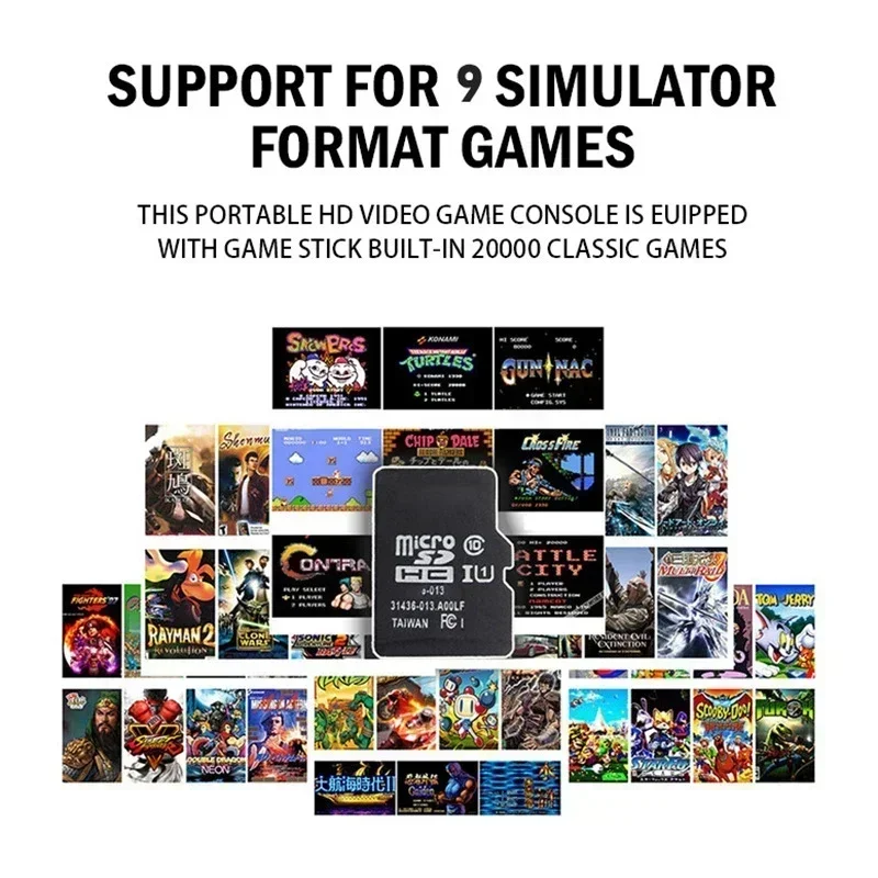 64GB 20000 Games Retro Video Game Consoles M8 Game Stick 4K 2.4G Wireless Console Dendy GameStick For GBA/MD/PS1 Children's Gift image 2