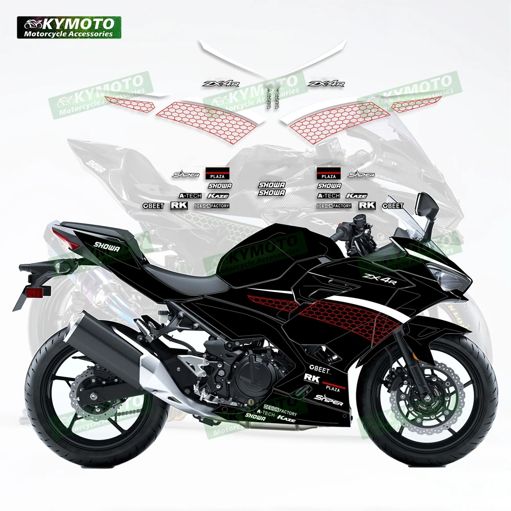 

for Kawasaki Ninja 400 NINJA400 ZX4R ZX-4R ZX25R motorcycle accessories decal fairing full car kit reflective waterproof sticker