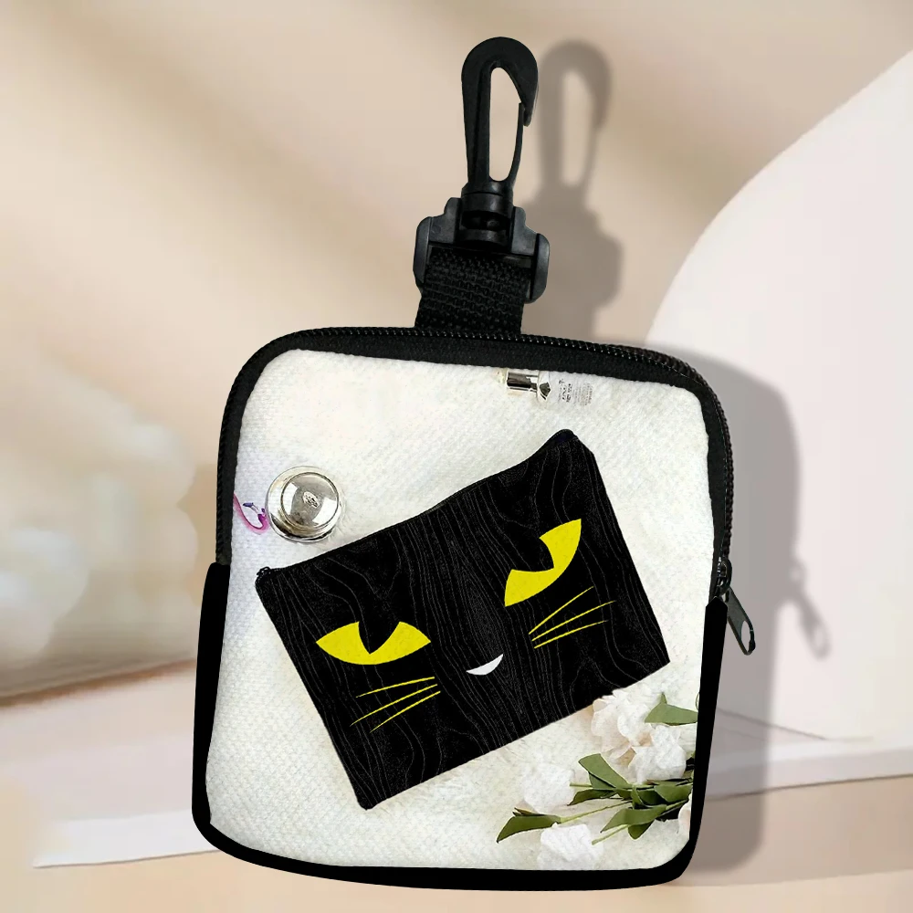 

Little Devil Fashion Zipper Coin Purse Credit Card Holder Mini Change Purse with Key Ring Change Bag Short Wallet Gift 7.25