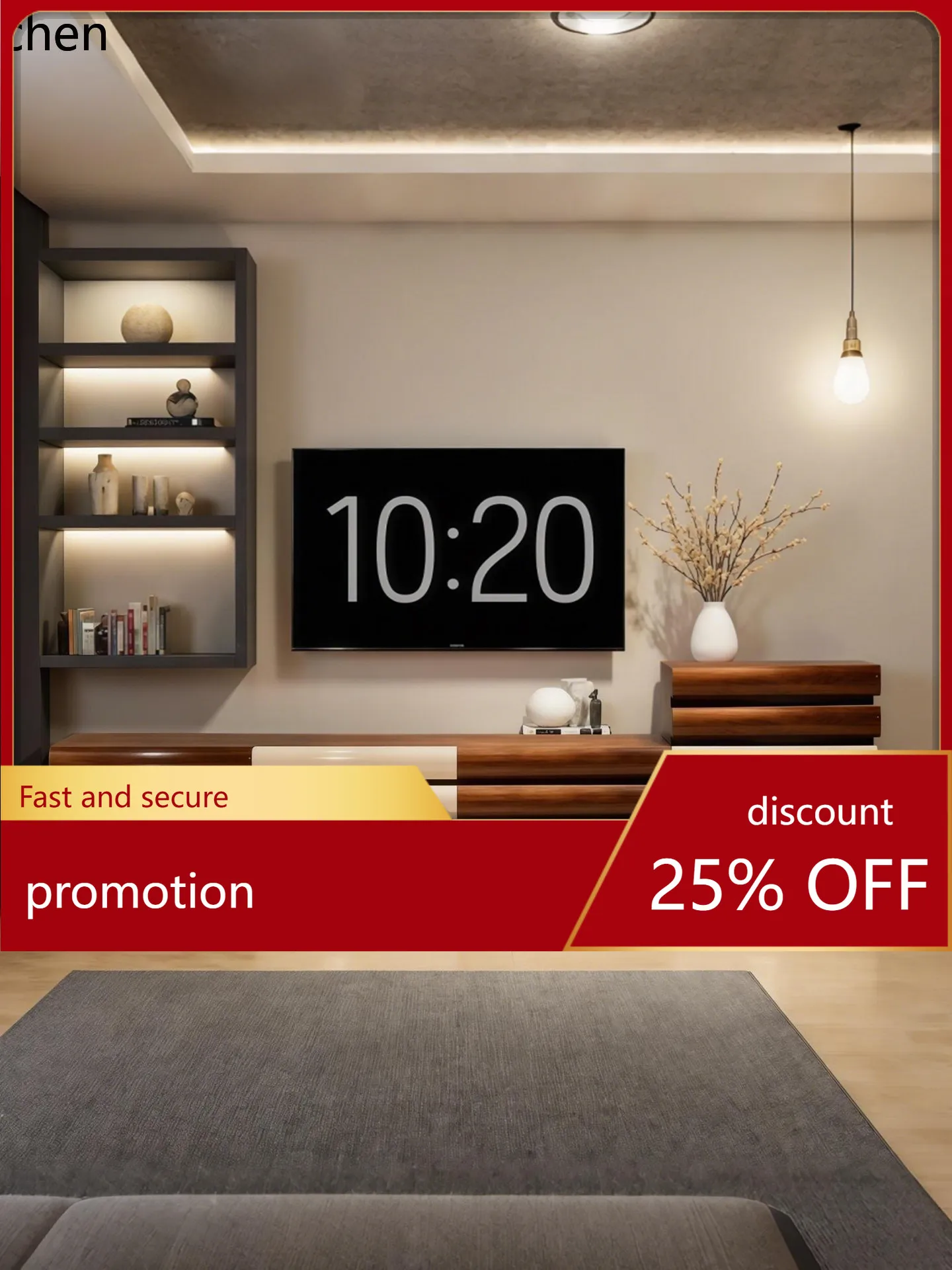 

HT Vintage Style Living Room TV Cabinet Storage Cabinet Integrated Floor-standing Solid Wood Home Small Apartment Side Cabinet