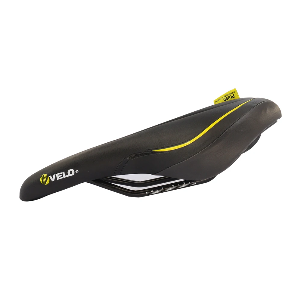 VELO VL-3147 Mountain Bike Seat Comfortable Super-soft Cycling Cushion Shock Absorption PU Leather Bicycle Saddle Parts