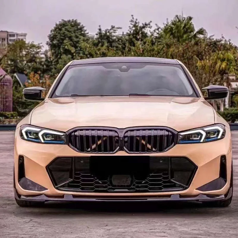 High-end Custom Body Kit For Old-to-New ConversionNew 3D Style 3 Series G20 LCI 320i 325i 330i Carbon Fiber Front Bumper Lip Exh