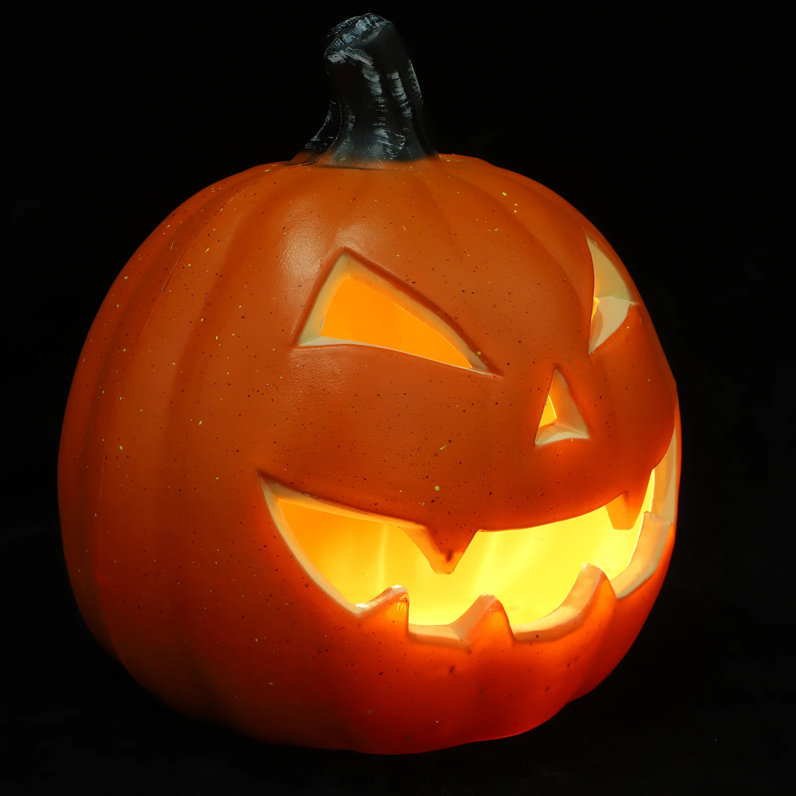 

Светодиодная лампа в виде тыквы, 9-дюймовые пластиковые огни на Хэллоуин с острыми зубьями, декоративный фонарь Jack O, светодиодный C для дома, праздничная осень