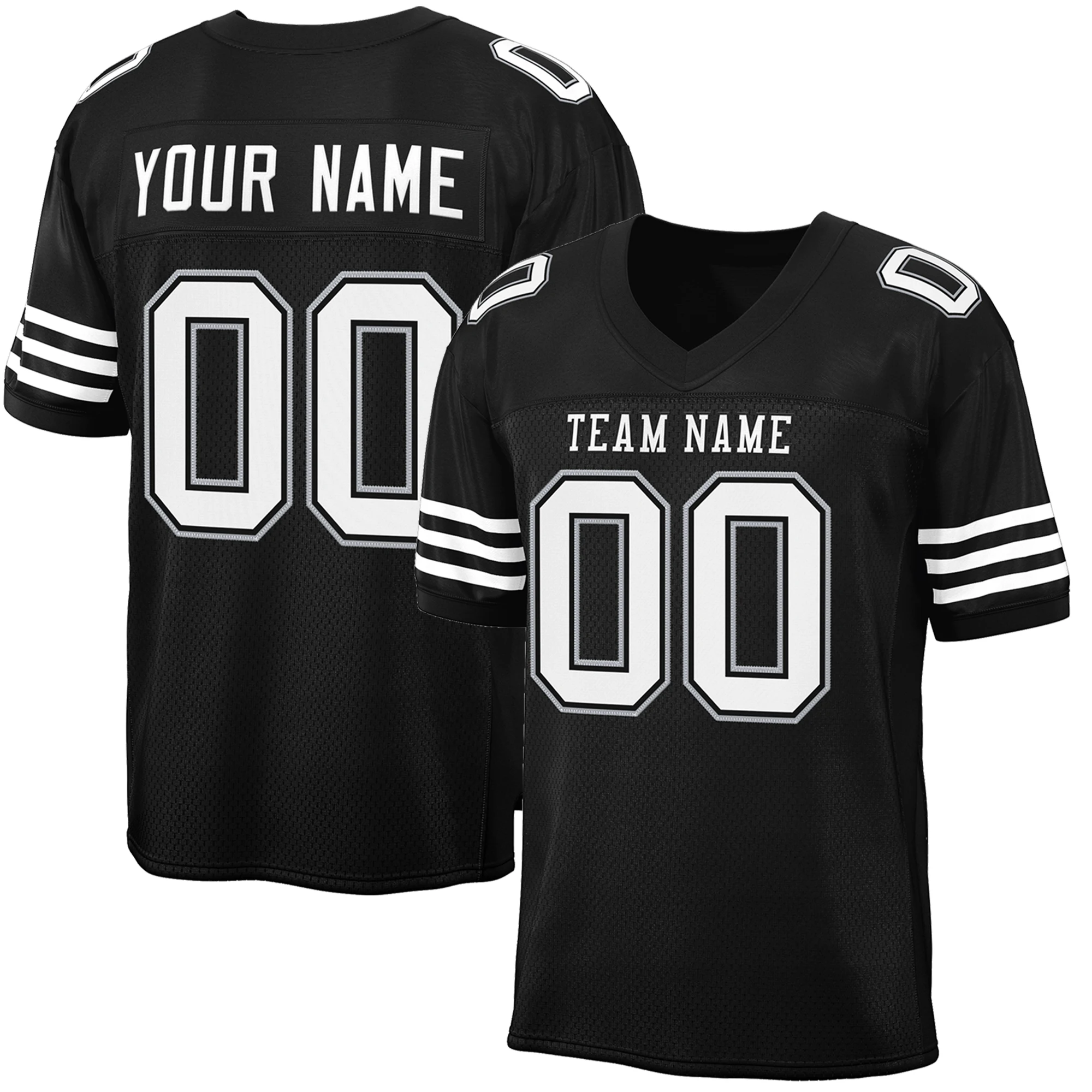 Custom Football Jersey Sublimation Personalized Printed Name Number Short Sleeve Football Uniform for Adult Youth