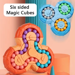 Rotating Magic Bean Cube Fidget Toys Puzzle Stress Relief Adults Anxiety Pop Sensory Toys Learning Education Children Toys