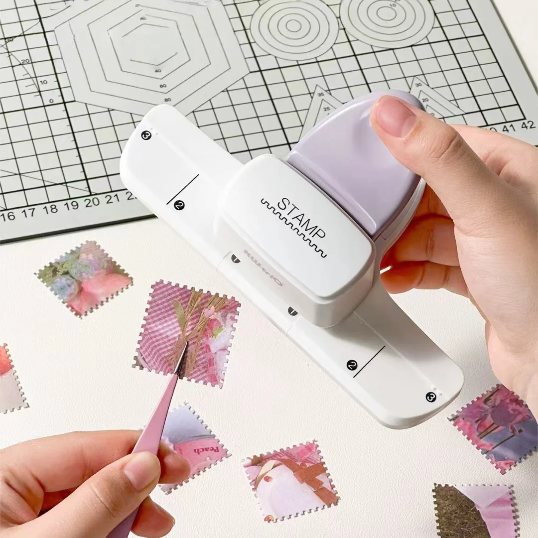 1pc Paper Stamp Emboser, Lace Decoration Cutter, Suitable for Hand Books, Albums and Office Supplies