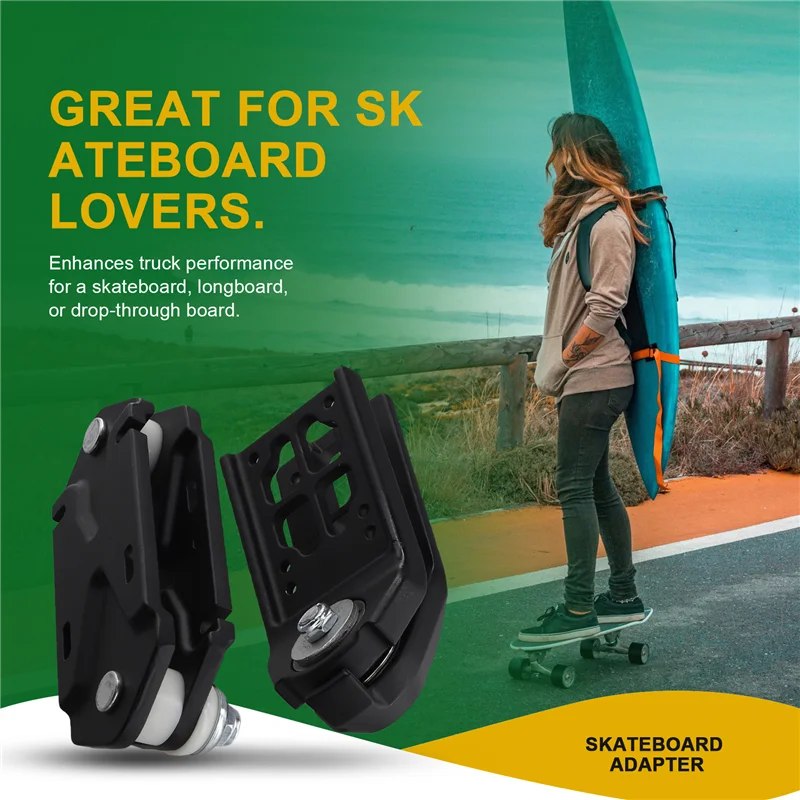 

Trending 1Set Surfboard Skateboard Surfskate Bridge Water Bridge Longboard Surf Skate Bridge Base Skate With Risers Bolts