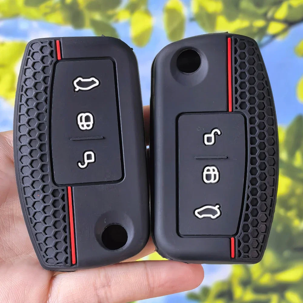 Anti‑Scratch Car Key Shell Honeycomb Silicone for Ford Focus Mk2 C‑Max S‑MAX EcoSport Fiesta Mk7 Kuga Mondeo 2 Mustang Mach