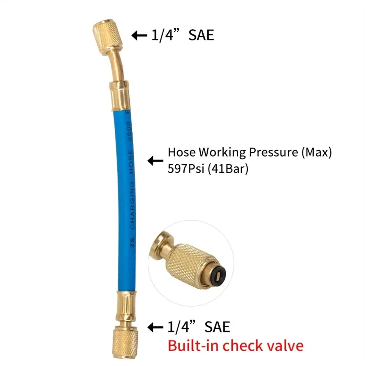 ABPP Auto AC Oil Dye Injector 1Oz R134A Low Side Quick Coupler Adapter 14 Oil Syringe Manual Oiler Injection Tool for Car