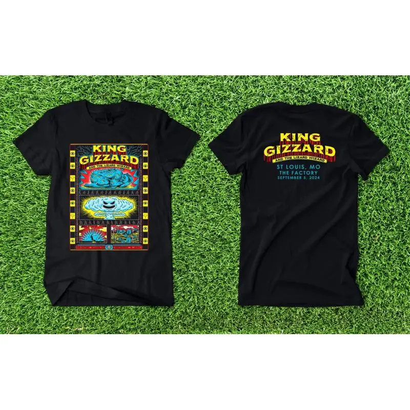 King Gizzard And The Lizard Wizard St Louis MO Factory Sept 5 2024 T-Shirt