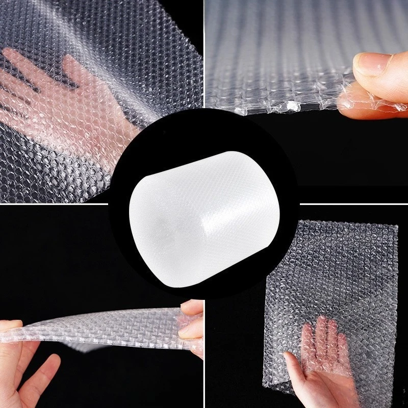 Thick Shockproof Bubble Wrap Roll Cushioning Foam Packing Film For Express Shipping Fragile Package Protection