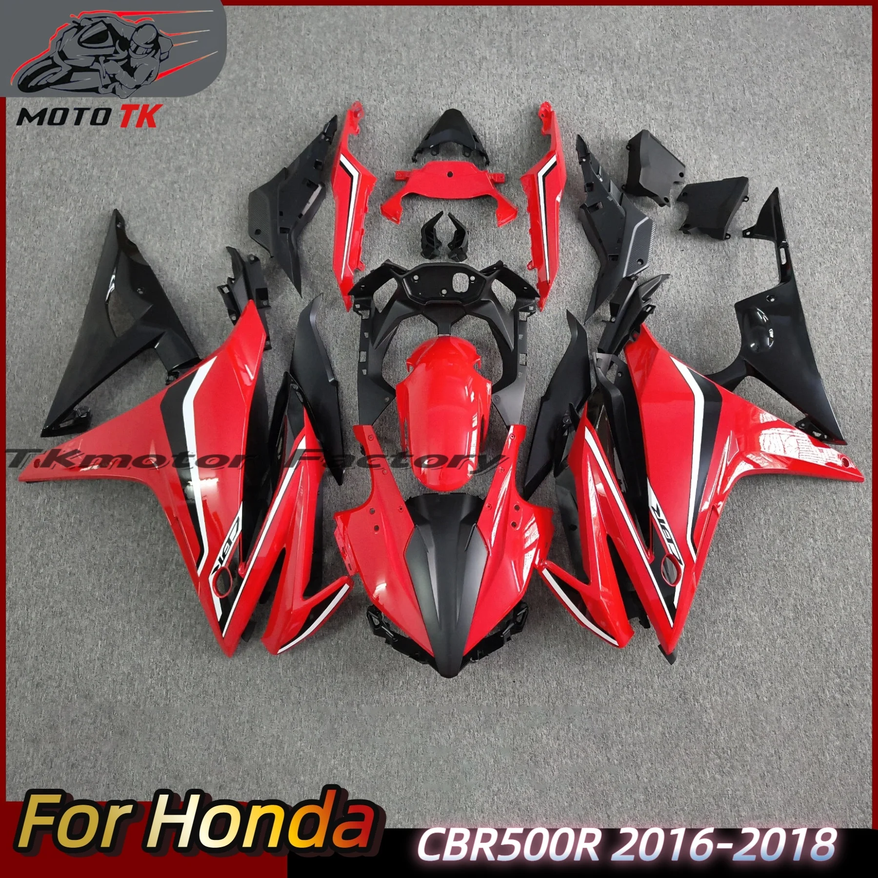 

High Quality Motorcycle Fairing Kit for HONDA CBR500 2016 2017 2018 CBR500R 16 17 18 Injection Red Black Bodywork Set