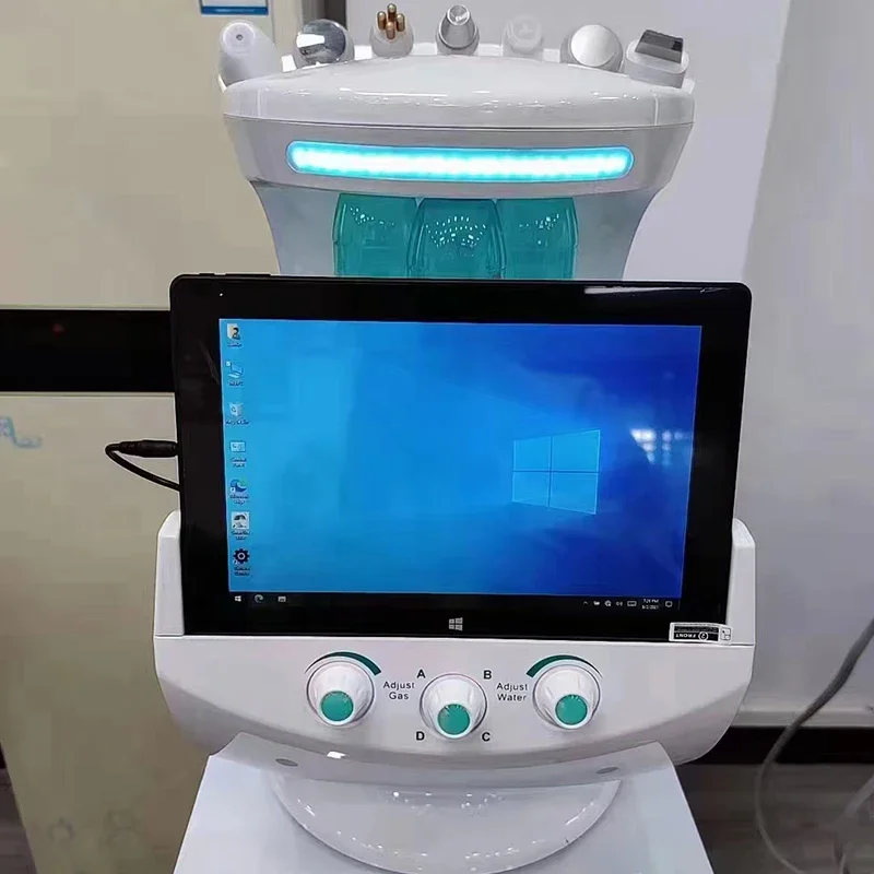 

2025 Smart Ice Blue Hydro Dermabrasion Machine 7-in-1 Intelligent Oxygen Jet Facial Analysis Skin Peeling Device for Beauty Care