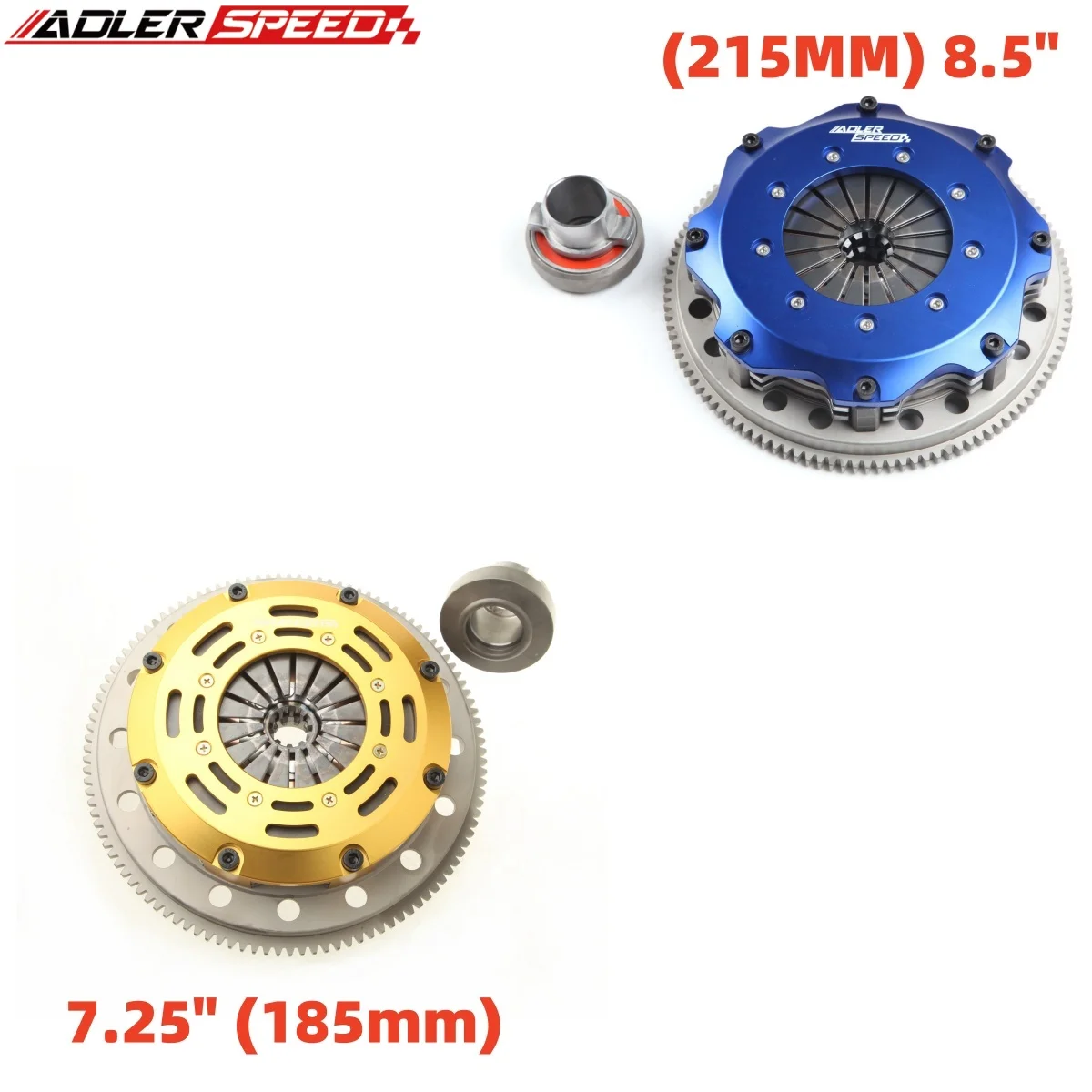 

ADLERSPEED 215MM 8.5" / 185MM 7.25" Racing Twin Disc Clutch Flywheel Kit For 2001-2006 Bmw M3 S54 6-Speed 3.2L