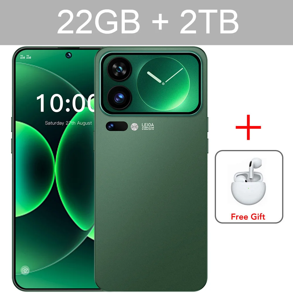 M17 Pro Max Smartphone 7.3HD 2026 HOT NEW Voordelige 5G Dual SIM-telefoon 7800mAh Android 15 Wereldwijde versie Mobiele telefoons